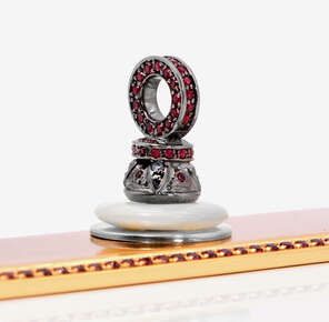 Karun Home Ruler® decorative ruler made of brass and precious stones