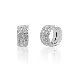 Karun Classic: Halka Pırlanta Küpe 