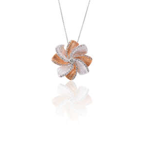 Pink Gold Diamond Necklace